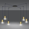 Emibig lampa wisząca Traker 6 6xGU10 czarno/złota 526/6