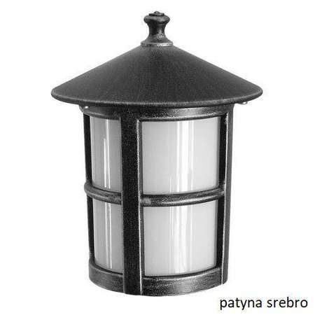 Su-ma lampa stojąca zewnętrzna Cordoba II E27 czarna/patyna 23cm IP23 K 1018 TD