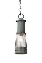 Elstead lampa wisząca zewnętrzna Chelsea Harbor E27 szara IP23 FE-CHELSEAHBR8