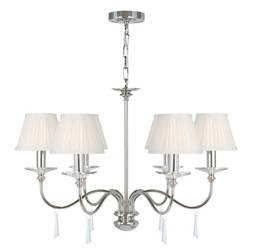 Elstead żyrandol / lampa wisząca Finsbury Park 6xE14 nikiel FP6-POL-NICKEL