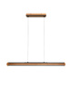Trio lampa wisząca LED Deacon 40W 3200lm 2700/6000K drewniano/czarna 326610232