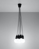 Sollux lampa wisząca Diego 5 5xE27 czarna SL.0574