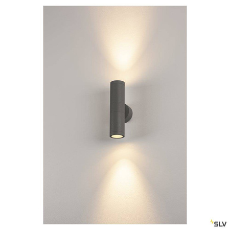 SLV kinkiet zewnętrzny Astina Out ESL 2xGU10 antracytowy IP44 228775