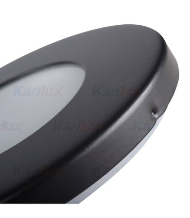 Kanlux łazienkowe oczko stropowe Marin Gx5.3 czarne Ø8,5cm IP44/20 32501