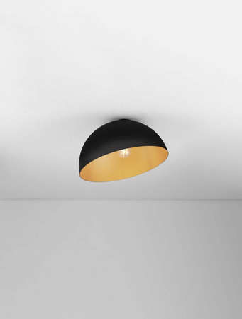 Luces Exclusivas lampa sufitowa LED Ironcollo Ø 40 cm E27 1x12W IP20 czarno/złota LE44908