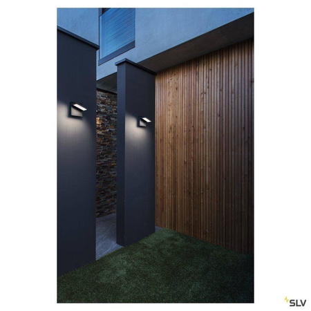 SLV kinkiet zewnętrzny LED Flat 14W 750lm 3000/4000K antracytowy IP55 1002989