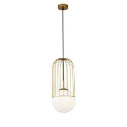 Maytoni lampa wisząca Telford E27 Ø20cm złota P363PL-01G