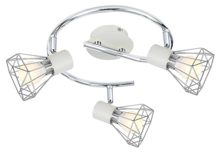 Candellux plafon (reflektorki) Verve 3xE14 biały/chrom 98-61355
