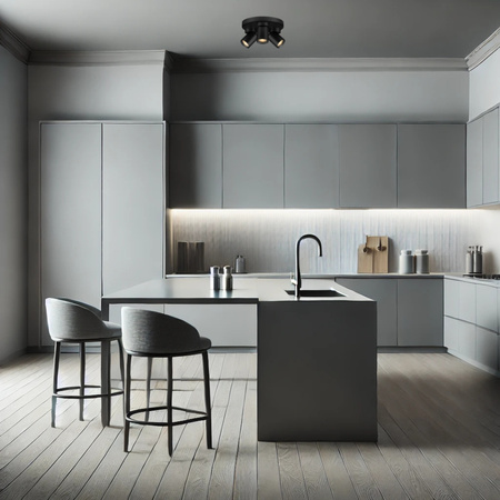 Luces Exclusivas lampa sufitowa LED Galvez GU10 3x10W IP20 czarna LE44407