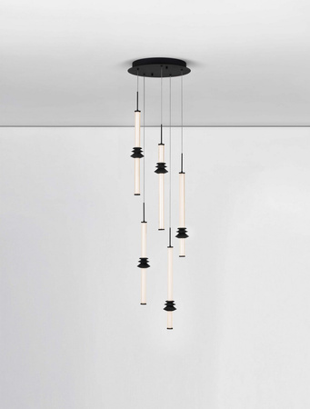 Luces Exclusivas lampa wisząca LED Urubicha ściemnialna Ø 33 cm 32W 2306lm 3000K IP20 czarna LE44691