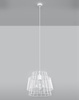 Sollux lampa wisząca Gate E27 biała SL.0662
