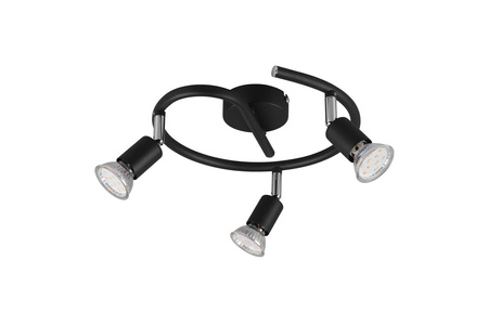 RL plafon (reflektorki) Paris 3xGU10 czarny R80913932