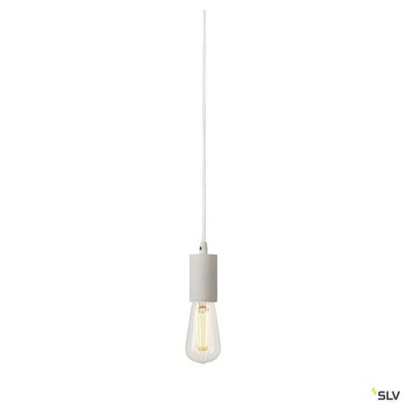 SLV lampa wisząca Fitu E27 biała 132691