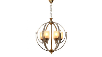Lumina Deco żyrandol / lampa wisząca Bergen W6 6xE27 mosiężna LDP 1232-6 (SN+MD)