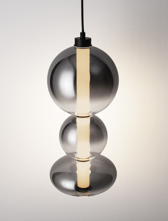 Luces Exclusivas lampa wisząca LED Luis ściemnialna Ø 20 cm 20W 2686lm 3000K IP20 czarno/szara LE44221