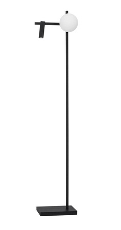 Luces Exclusivas lampa podłogowa LED Ubeda 6W 450lm + 3W 200lm 3200K czarno/biała 150cm LE41809