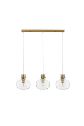 Luces Exclusivas lampa wisząca Padre 3xΕ27 złota LE42635