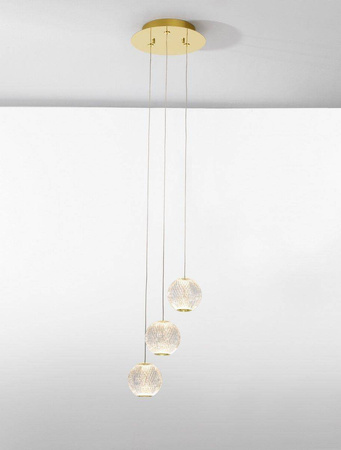 Luces Exclusivas lampa wisząca LED Cana 15W 961lm 3200K złota LE42692