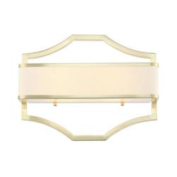 Orlicki Design kinkiet Gerdo Parette 2xE14 biało/złoty OR84511