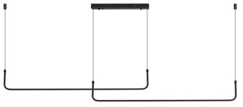 Azzardo SMART lampa wisząca LED Mario 2 39W 2535lm 3000/6000K czarna AZ5446