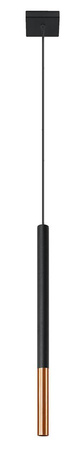Sollux lampa wisząca Mozaica 1 G9 czarno/miedziana SL.0888