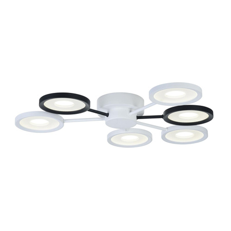 Maytoni plafon LED Aprilia 6x(12W 1150lm 4200K) 72W 6900lm czarno/biały MOD809-CL-06-72-WB