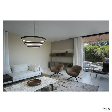 SLV lampa wisząca LED Halo 65W 4200lm 3000/4000K czarna 1002913