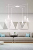 Emibig lampa wisząca Traker 6 6xGU10 biała 525/6