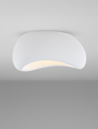 Luces Exclusivas lampa sufitowa LED Palinza E27 1x12W IP20 wys. klosza 30,7 cm biała LE45326