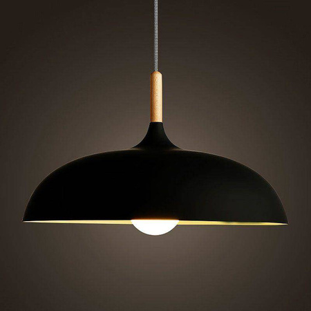 Step Into Design lampa wisząca Saucer E27 czarna ST-5219 black
