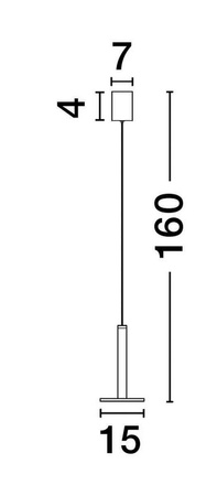 Luces Exclusivas lampa wisząca LED Esquel 11W 414lm 3000K czarna LE42735