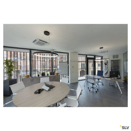 SLV lampa wisząca LED Halo 35W 2200lm 3000/4000K czarna 1002911