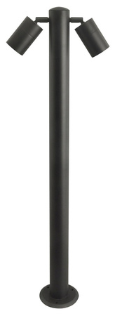 Azzardo lampa stojąca zewnętrzna (reflektorki) Rolf 2 900 2xGU10 czarna 90cm IP44 AZ4458