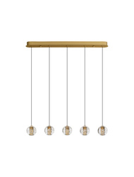 Luces Exclusivas lampa wisząca LED Cuyo ściemnialna 16W 832lm 3000K IP20 złota LE44720