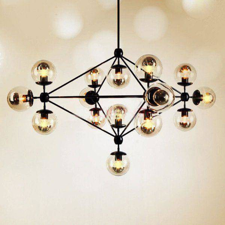 Step Into Design żyrandol / lampa wisząca Astrifero 15 15xE27 bursztynowo/czarna ST-9047-15 amber