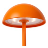 Lucide lampa stołowa zewnętrzna Joy Ø 11,5 cm LED ściemnialna 1x1,5W 3000K IP54 pomarańczowa 15500/02/53