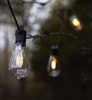 Markslojd girlanda LED Garden 24 10x(0,24W 30lm 2700K) 2,4W 300lm czarna IP44 107293