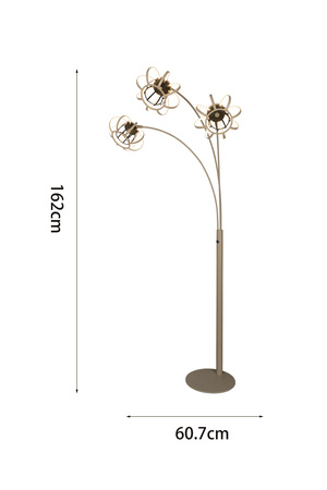 Aviano Lighting lampa podłogowa LED Salo ściemnialna 24W 2400lm 3000K wys. 168 cm piaskowa 3033-313