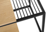 King Home Stolik GALLER dąb - gazetnik, MDF, metal 1522