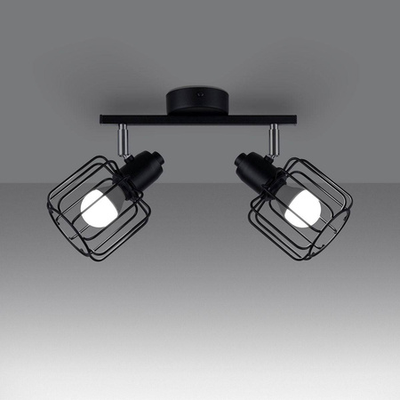 Sollux plafon (reflektorki) Beluci 2xE14 czarny SL.1115