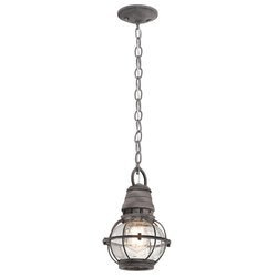 Elstead lampa wisząca zewnętrzna Bridge Point E27 szara IP44 KL-BRIDGEPOINT8S