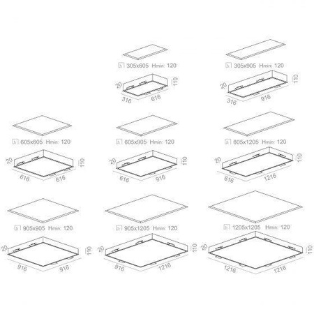 AQForm panel LED Big Size Next 69,5W 7570lm 4000K biały struktura 120x90cm 30171-A940-D9-00-13