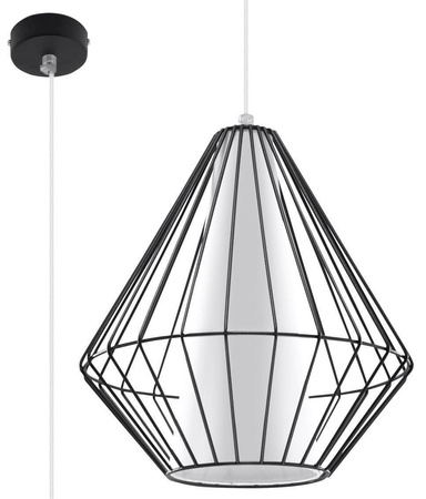Sollux lampa wisząca Demi E27 czarna SL.0298