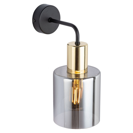 TK Lighting kinkiet Sierra E27 czarno/złoty 6660