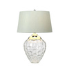 Quintiesse lampka biurkowa Samara 2xE27 + GU10 szara/nikiel Ø45,7cm QN-SAMARA-TL-CLR