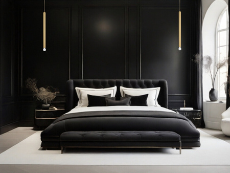 Luces Exclusivas lampa wisząca LED Bajan Ø 4,5 cm E27 1x12W IP20 wys. klosza 70 cm złota LE43384