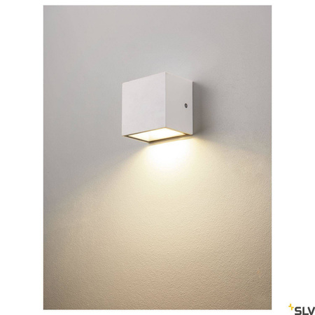 SLV kinkiet zewnętrzny LED Sitra S 6,2W 620lm 3000/4000K 105° biały IP44 1005149