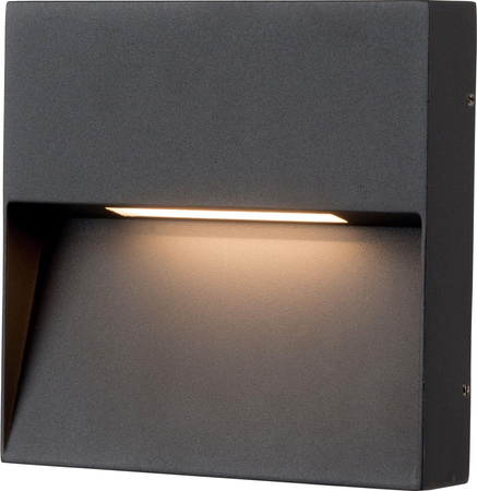 Azzardo kinkiet zewnętrzny LED Casoria S 6W 3000K szary IP54 AZ4367