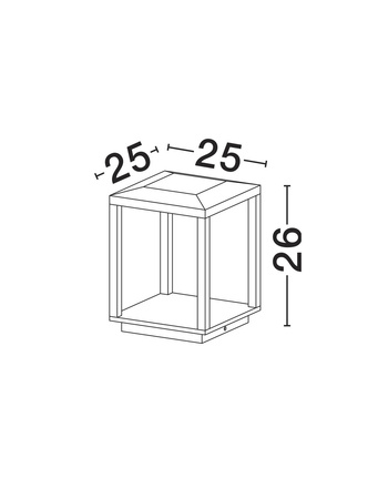 Luces Exclusivas lampa stojąca zewnętrzna LED Orvenza 15W 155lm 3000K IP65 wys. 26 cm czarny LE75174