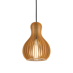 Ideal Lux lampa wisząca Citrus E27 drewniana 159867